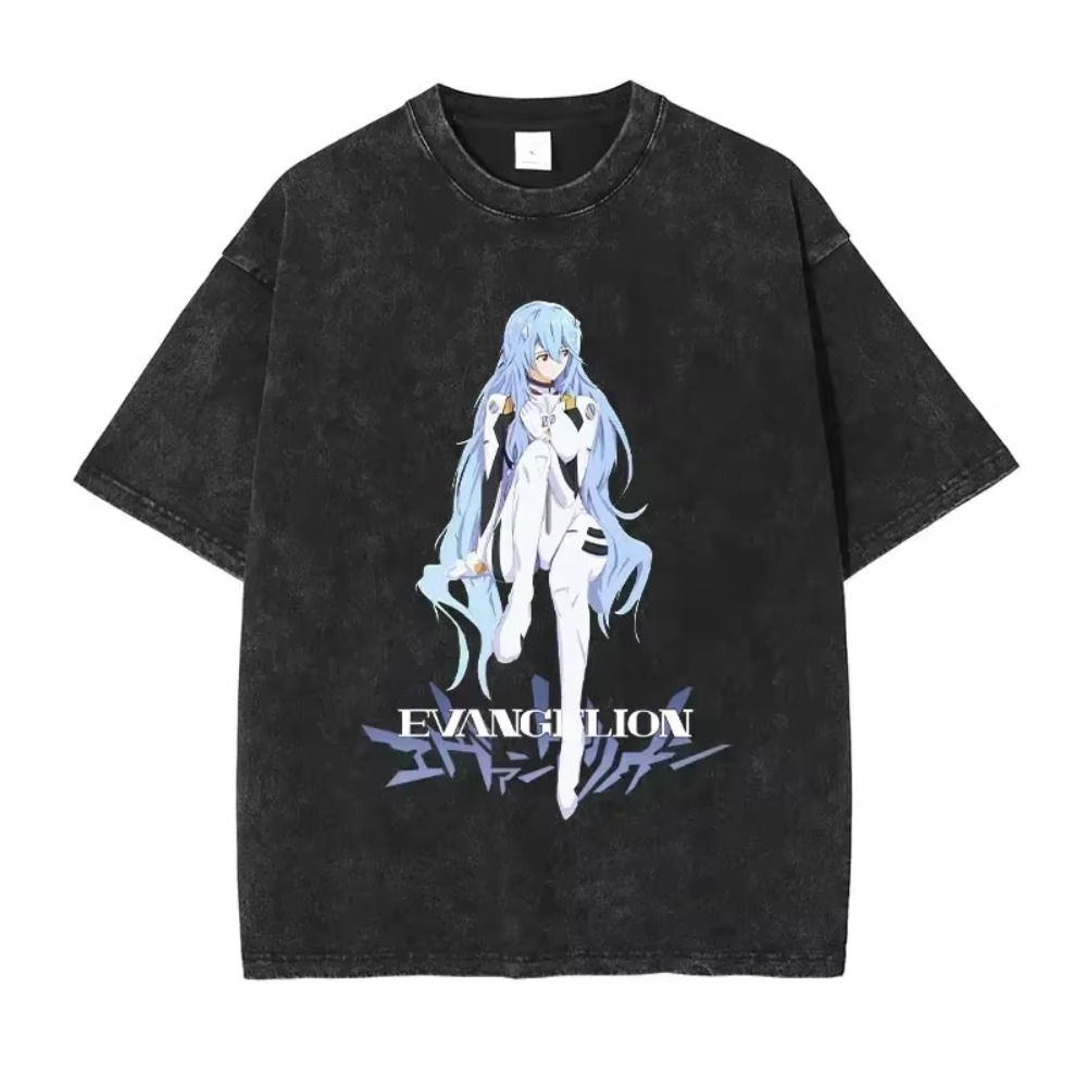 Streetwear Brand Vintage - T-shirt da uomo oversize Abbigliamento EVA