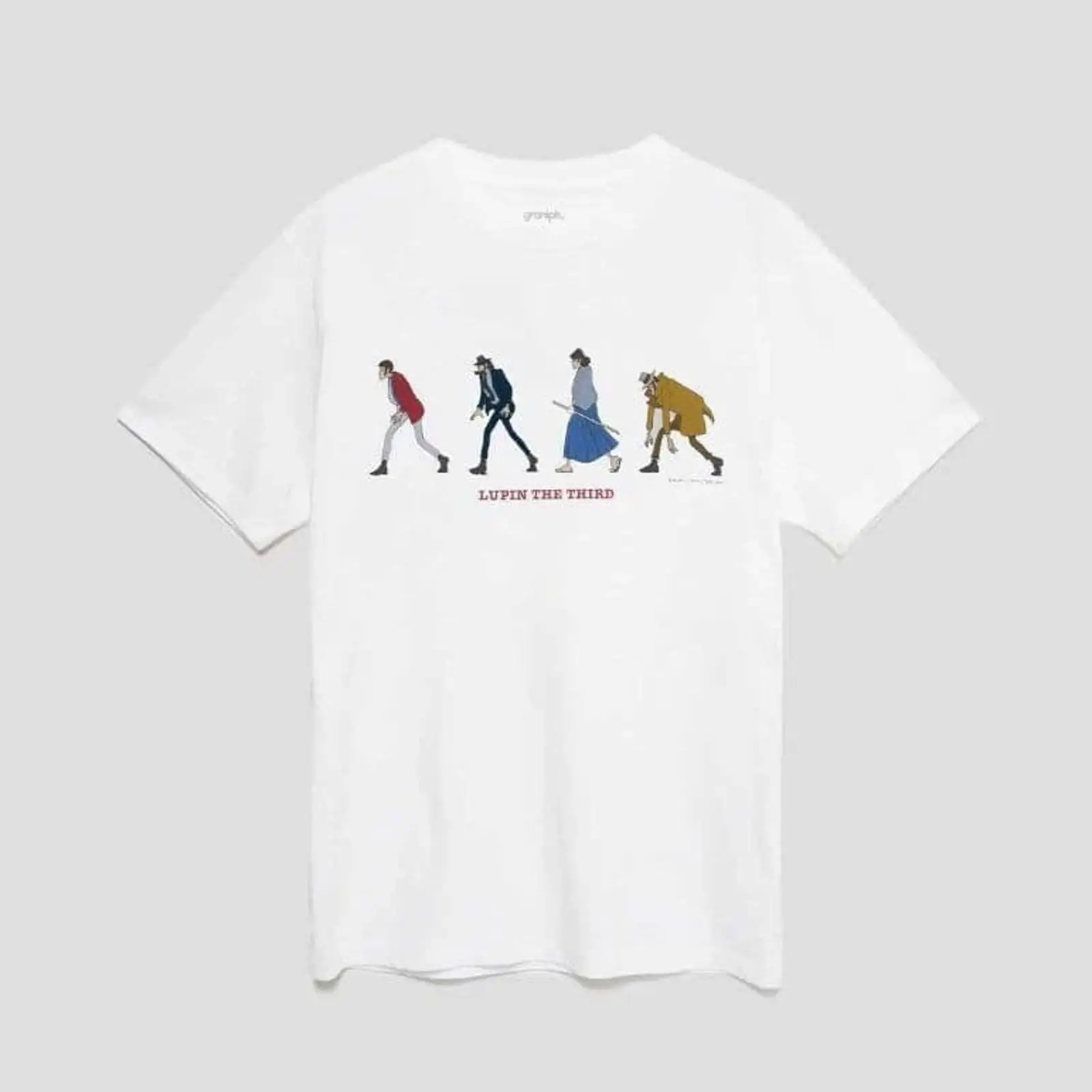 Streetwear Brand Vintage - Maglietta Graniph Lupin III Taglia L,