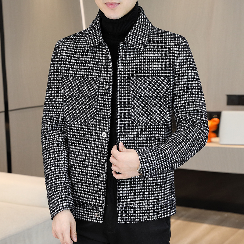Streetwear Brand Clothing - Giacche di lana scozzesi invernali di