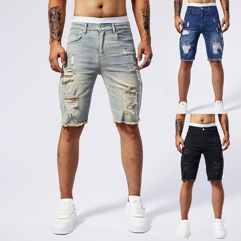Pantaloncini di jeans strappat - Streetwear Brand Vintage recensione e prezzo