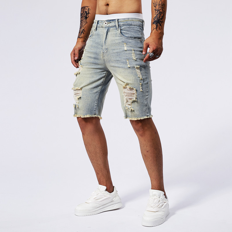 Pantaloncini di jeans strappat - Streetwear Brand Vintage recensione e prezzo